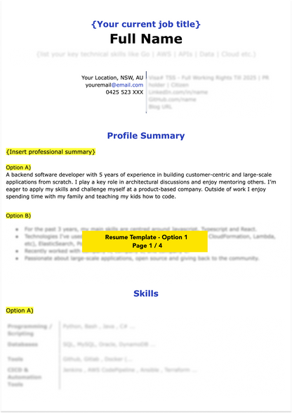 Proven Tech Resume Templates & Handbook (Lifetime Access)