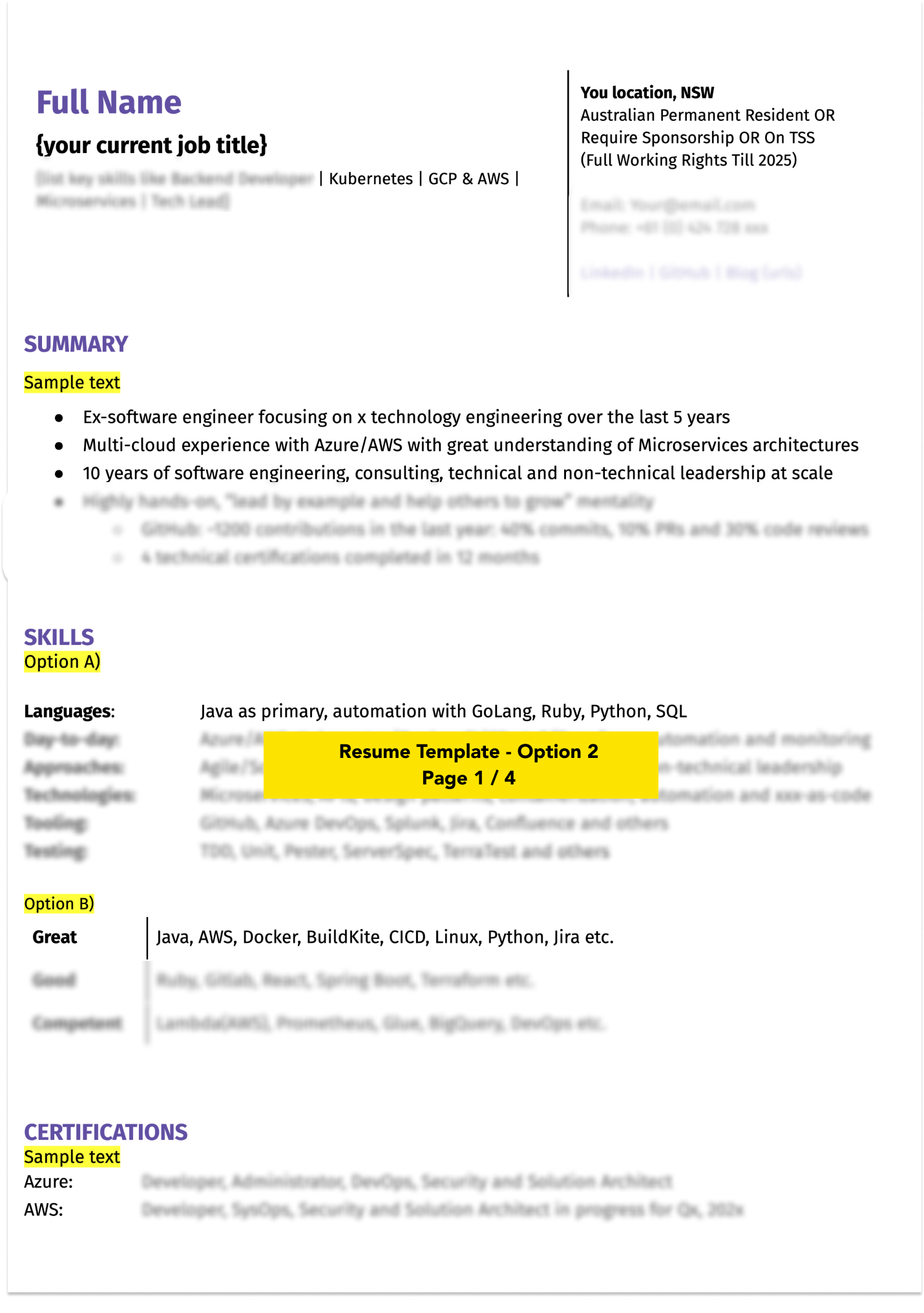 Proven Tech Resume Templates & Handbook (Lifetime Access)