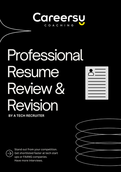 Resume Review & Revision by at Tech Recruiter