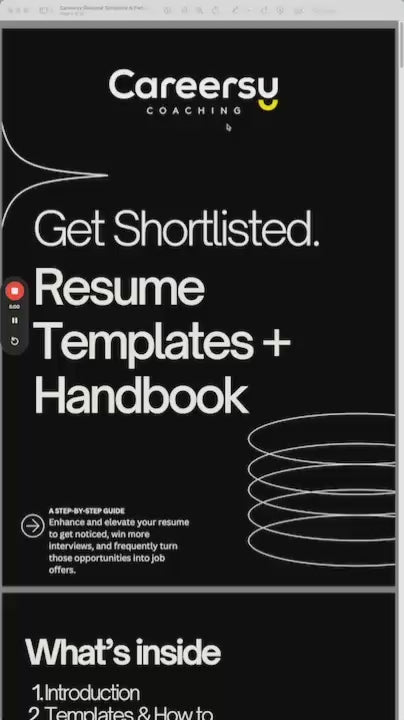 Proven Tech Resume Templates & Handbook (Lifetime Access)